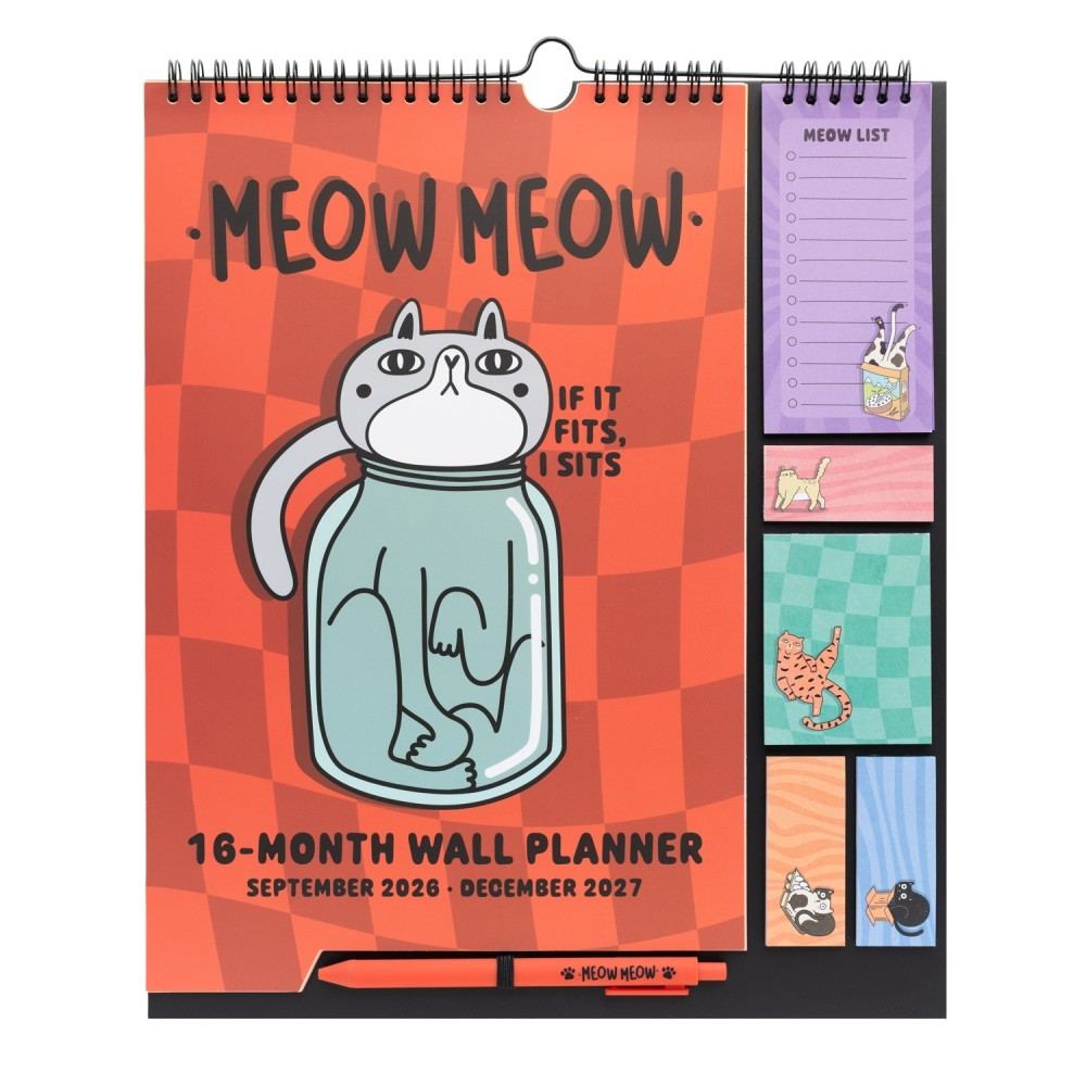 Grupo Erik - Meow Meow 2026/2027 Planer/Organisator - Mehrfarben